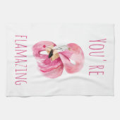 Modern je bent een ontvlammende schoonheidsroze fl theedoek (Horizontaal)