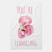 Modern je bent een ontvlammende schoonheidsroze fl theedoek (Verticaal)