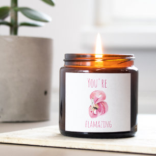 Modern je bent een ontvlammende schoonheidsroze fl vierkante sticker