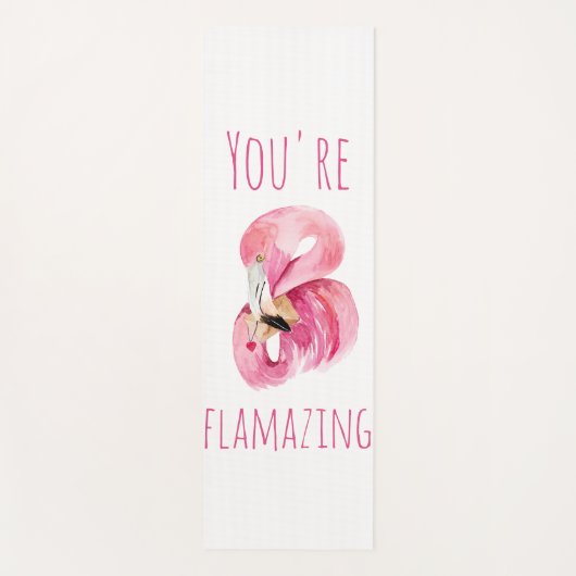 Modern je bent een ontvlammende schoonheidsroze fl yogamat (Voorkant)