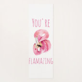 Modern je bent een ontvlammende schoonheidsroze fl yogamat (Achterkant)