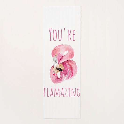 Modern je bent een ontvlammende schoonheidsroze fl yogamat (Achterkant)