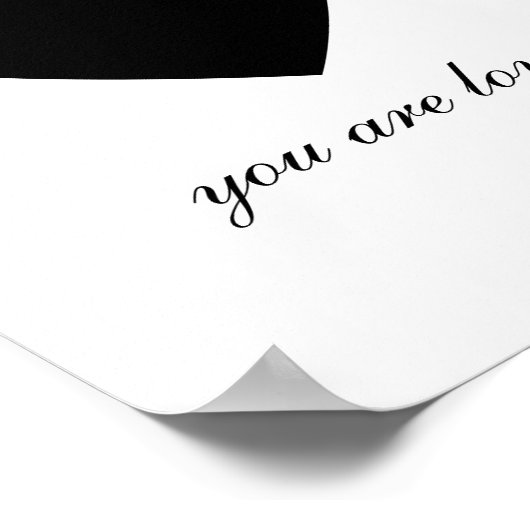 Modern, je bent geliefd poster (Hoek)