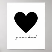 Modern, je bent geliefd poster (Voorkant)