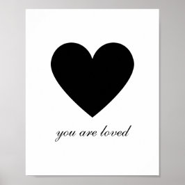 Modern, je bent geliefd poster