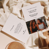 Modern, je bent mijn Bridesmaid-fotokaart