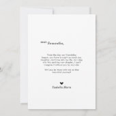 Modern, je bent mijn Bridesmaid-fotokaart (Achterkant)