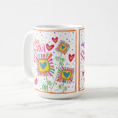 Modern Je bent Mooie Leuke Inspirativiteit Koffiemok (Voorkant links)