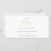 Modern je eigen foto, sla de datumkaart op bedankkaart (Achterkant)