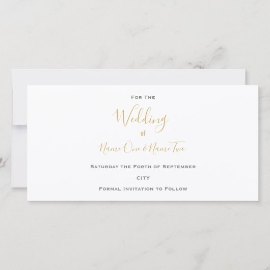 Modern je eigen foto, sla de datumkaart op bedankkaart (Achterkant)