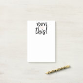 Modern je hebt deze positieve inspiratie Gothic Post-it® Notes (Op bureau)