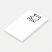 Modern je hebt deze positieve inspiratie Gothic Post-it® Notes (Schuin)