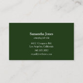 modern: Je mandala groen bekijken Visitekaartje (Achterkant)