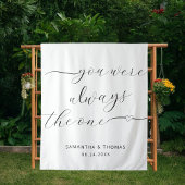 Modern Je Was Altijd De Ene Trouwachtergrond Wandkleed