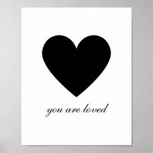 Modern Je wordt bemind Poster