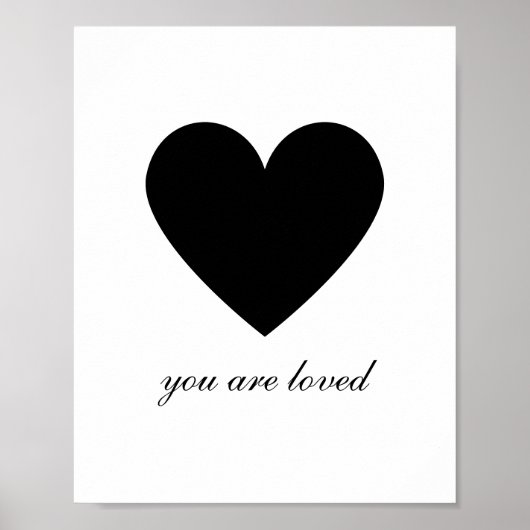 Modern Je wordt bemind Poster (Voorkant)