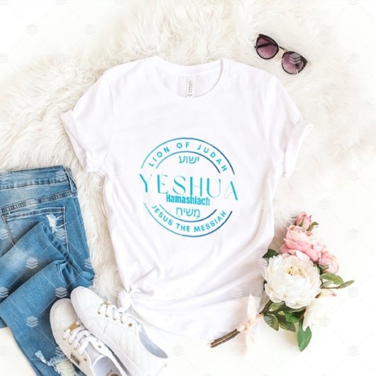 Modern Jesus Monogram typografie T-shirt