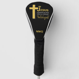 Modern JESUS RANSOMED ME Christelijke DRIVER Golfheadcover