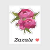 Modern Jewel Peony Sticker (Vel)