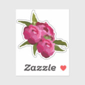 Modern Jewel Peony Sticker (Vel)