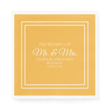 Modern Jewel Tone Mustard Yellow White Wedding