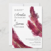 Modern Jewel Tones Abstracte bruiloft Kaart (Voorkant)