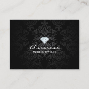 Modern Jewelry Classic Black Damask Visitekaartje