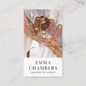 Modern Jewelry Designer Visitekaartje (Voorkant)