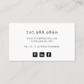 Modern Jewelry Designer Visitekaartje (Achterkant)