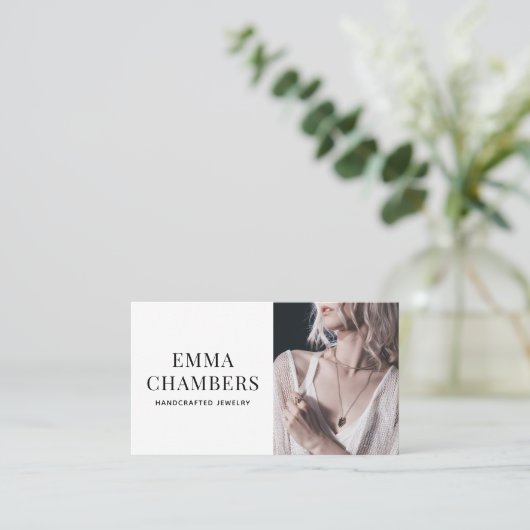 Modern Jewelry Designer Visitekaartje (Staand voorkant)