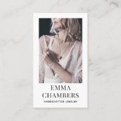 Modern Jewelry Designer Visitekaartje (Voorkant)