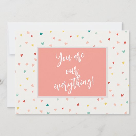 Modern jij bent onze Alles Foto Valentijnsdag Feestdagenkaart (Voorkant)