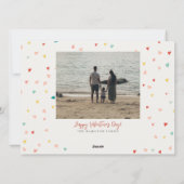 Modern jij bent onze Alles Foto Valentijnsdag Feestdagenkaart (Achterkant)