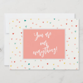 Modern jij bent onze Alles Foto Valentijnsdag Feestdagenkaart