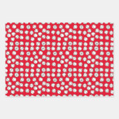 Modern Jingle Bells Pattern Inpakpapier Vel (Voorkant)