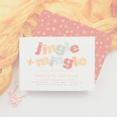 Modern Jingle & Mingle kerstfeest Kaart