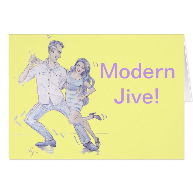 Modern Jive Ceroc Dancers (Voorkant Horizontaal)