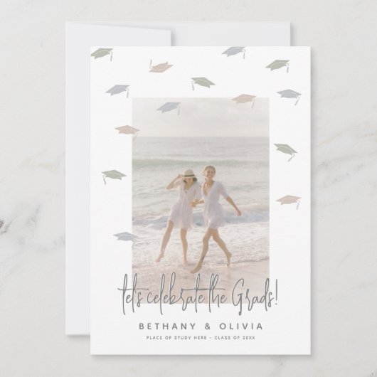 Modern Joint Afstuderen Afstuderen Celebration Kaart (Voorkant)