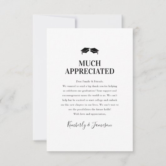 Modern Joint Afstuderen Bedankkaart (Achterkant)