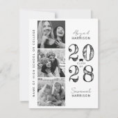 Modern Joint Afstuderen Foto Feestdagenkaart (Voorkant)