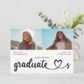 Modern Joint Afstuderen, twee personen nu en dan Kaart (Staand voorkant)