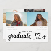 Modern Joint Afstuderen, twee personen nu en dan Kaart (Voorkant / Achterkant)