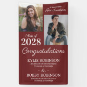 Modern Joint Graduation Party Banner (Verticaal)