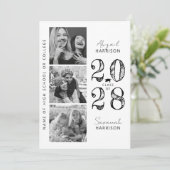 Modern Joint Graduation Photo Aankondiging (Staand voorkant)