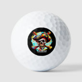 Modern Jolly Roger Golfballen (Voorkant)