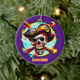 Modern Jolly Roger Keramisch Ornament