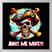 Modern Jolly Roger Poster (Voorkant)