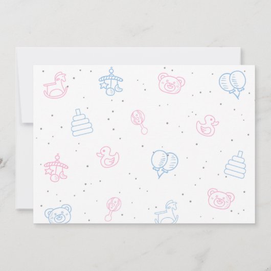 Modern, jongen of meisje, hij of zij, geslachtsont kaart (Achterkant)