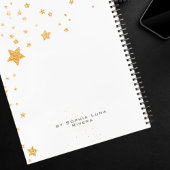 Modern Journal Gold Stars Watercolor Feminine  Notitieboek