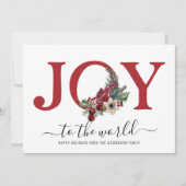 Modern Joy Floral Typografie Red White Floral (Voorkant)